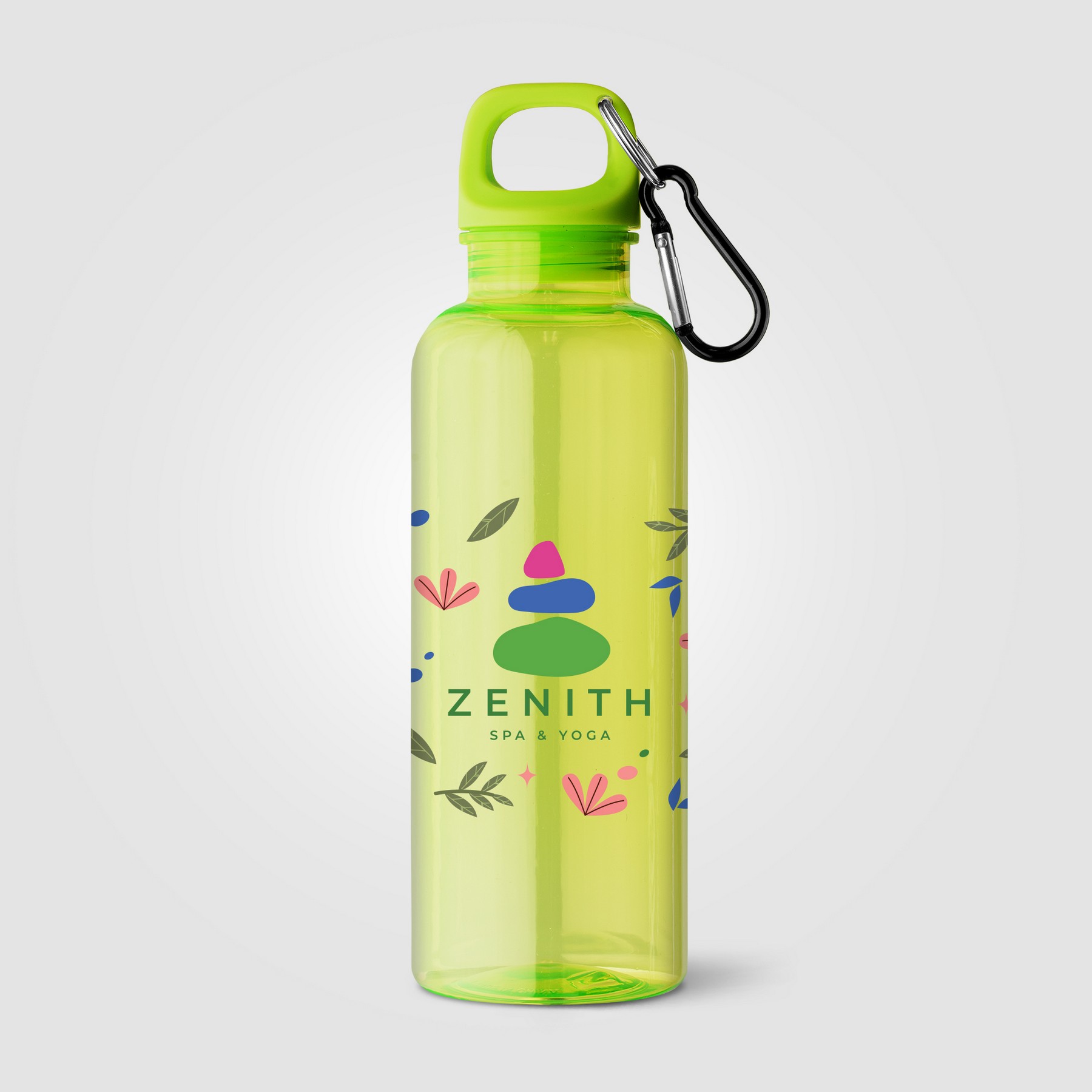 Picture of Doli rPET Carabiner Clip Screw-Top Bike Bottle - 17 oz.