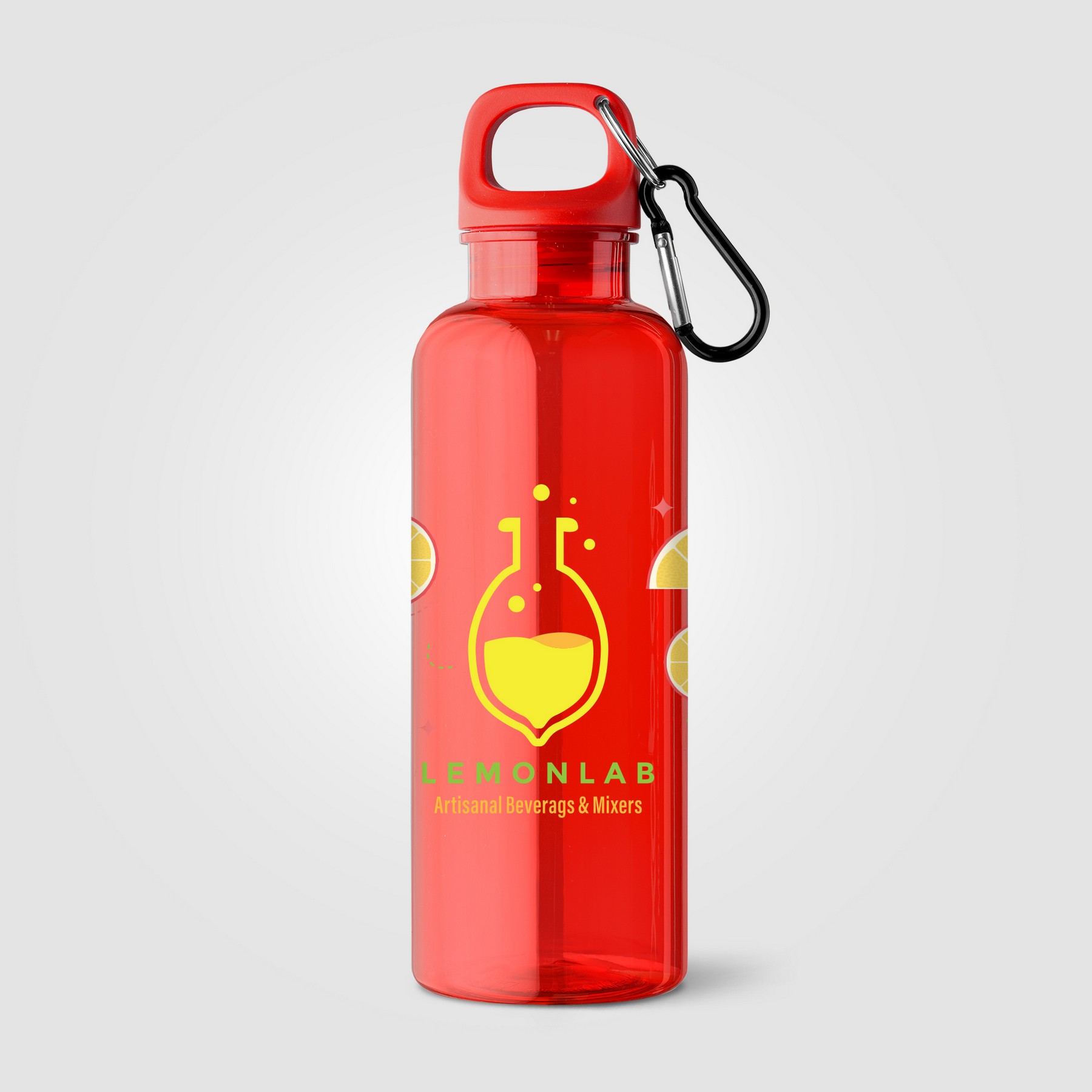 Picture of Doli rPET Carabiner Clip Screw-Top Bike Bottle - 17 oz.