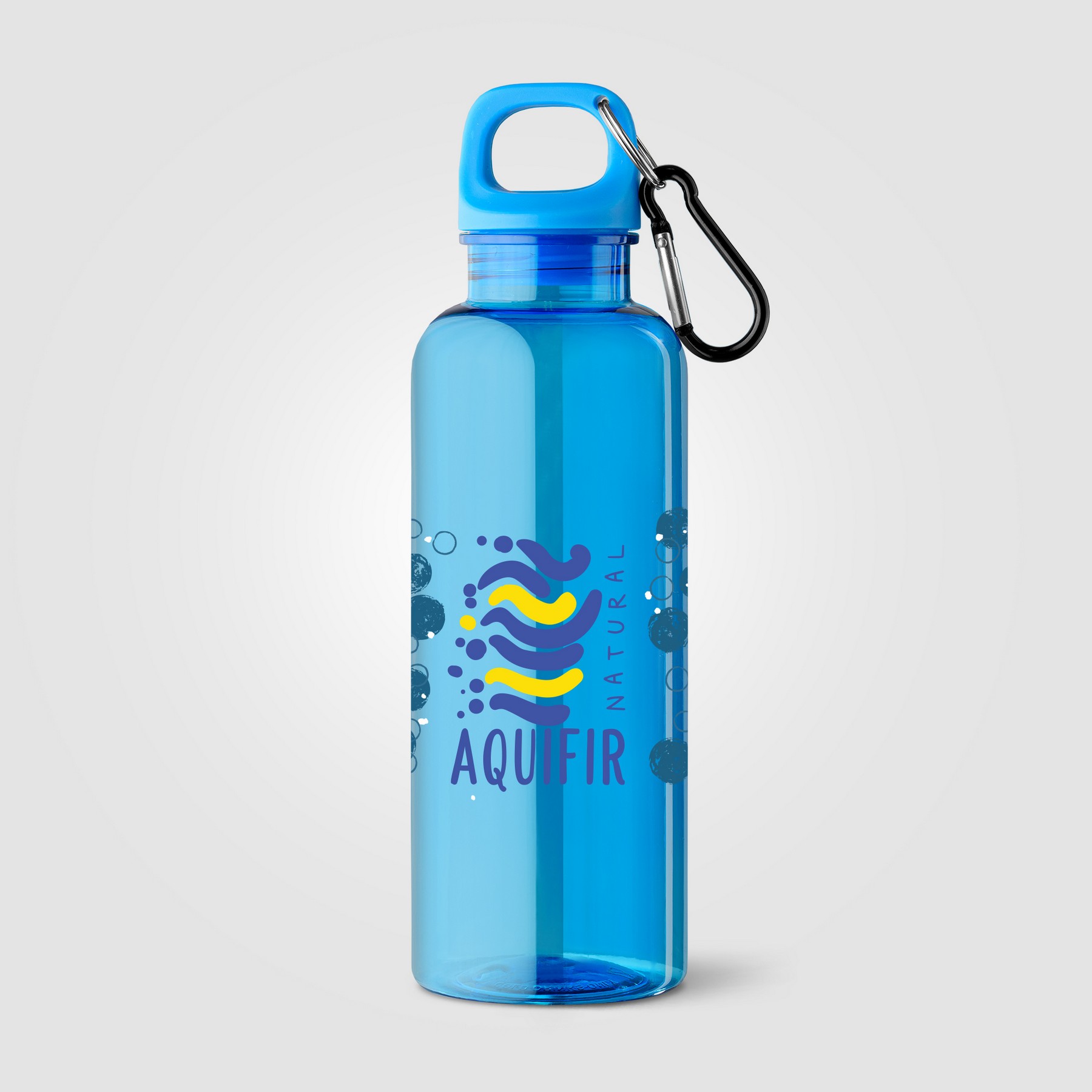 Picture of Doli rPET Carabiner Clip Screw-Top Bike Bottle - 17 oz.