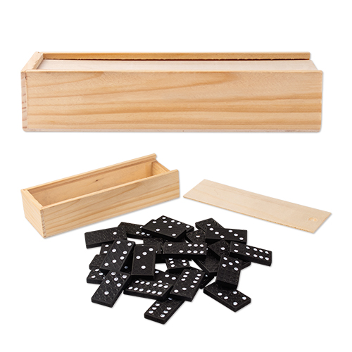 Picture of Dominoes in Wooden Box