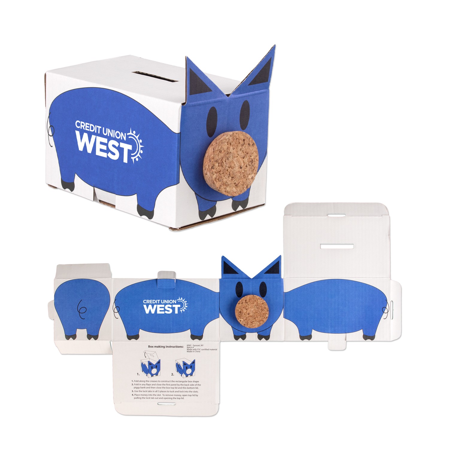 Picture of Corrugated Piggy Bank