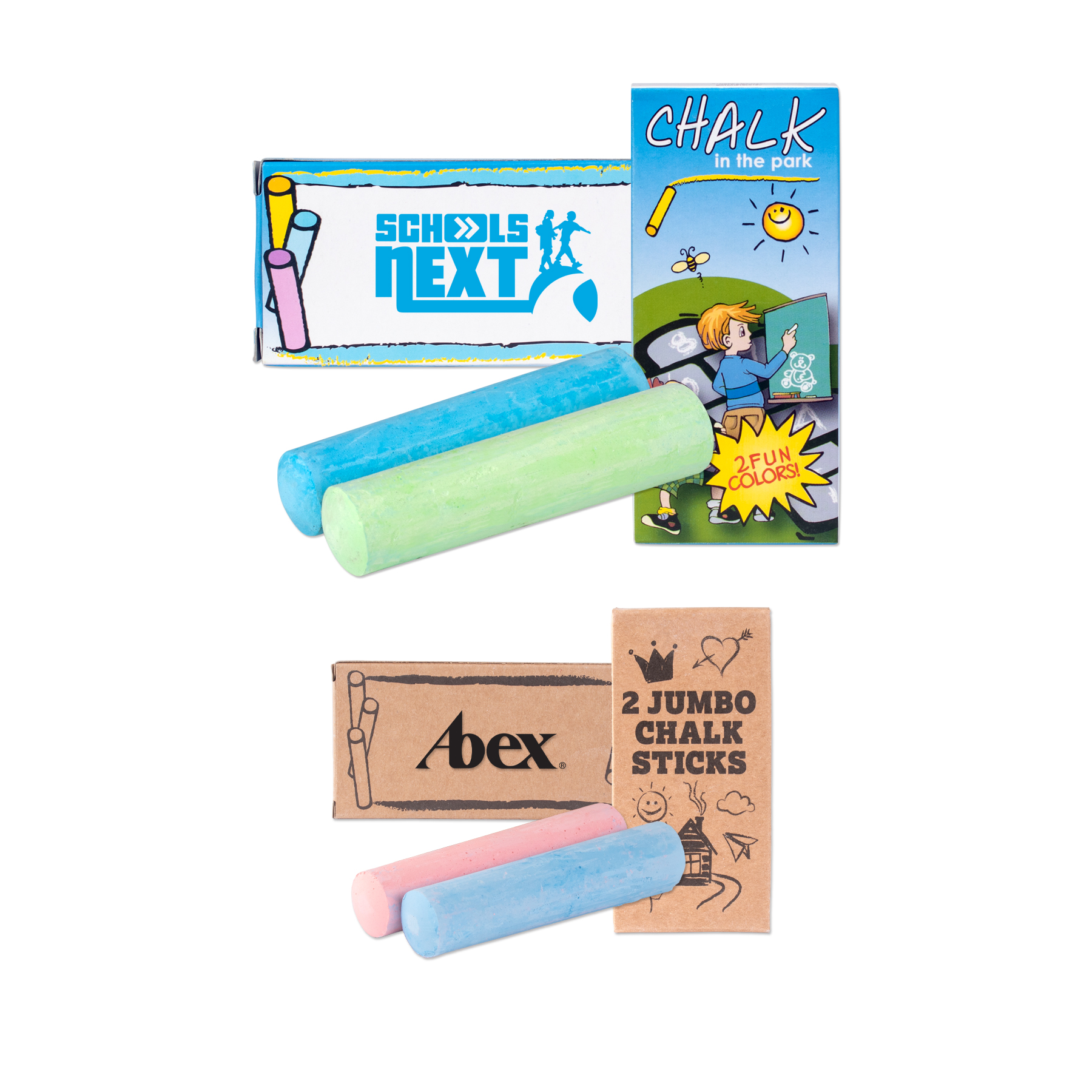 Picture of 2 Pack Jumbo Sidewalk Chalk