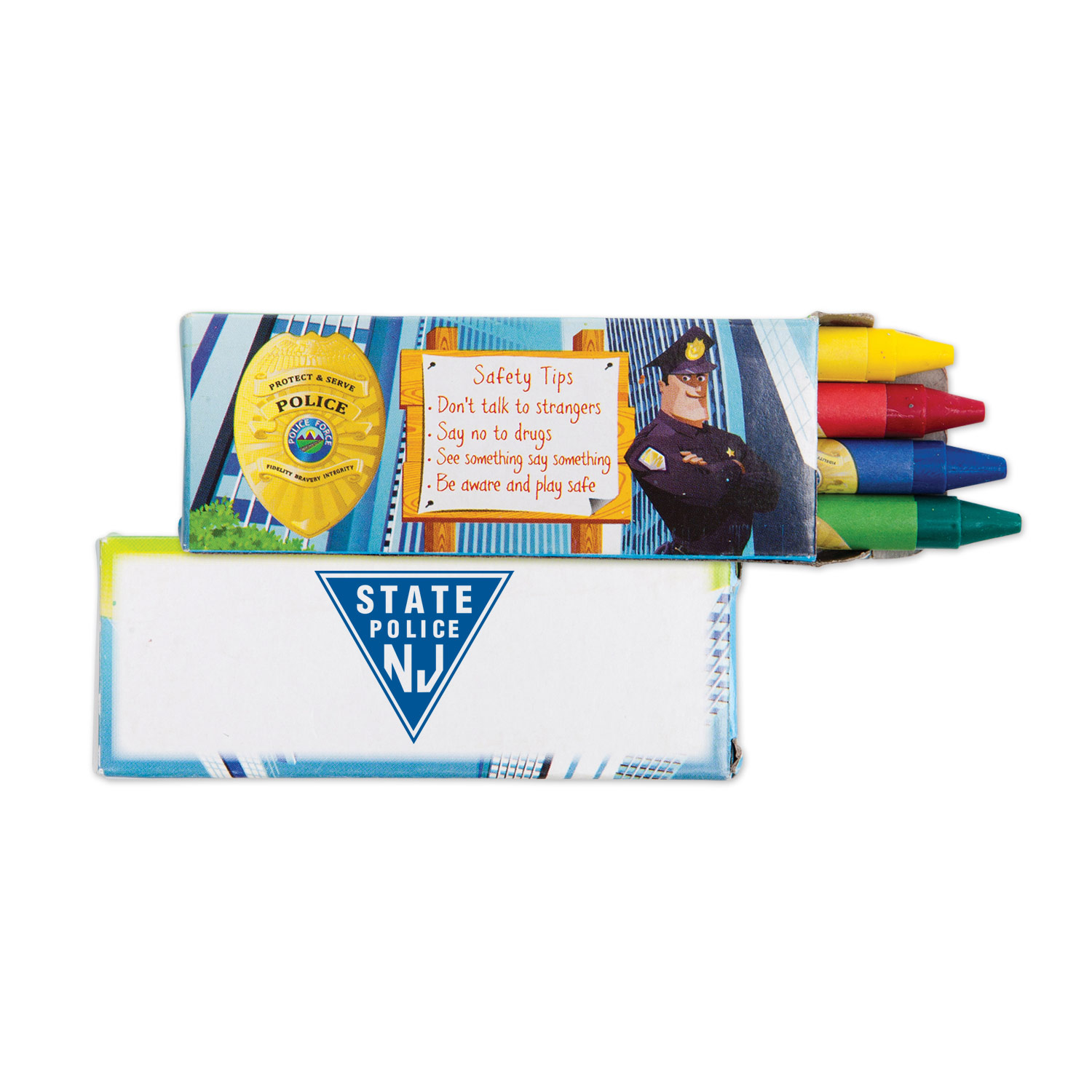 Picture of 4 Pack Police Safety Crayons