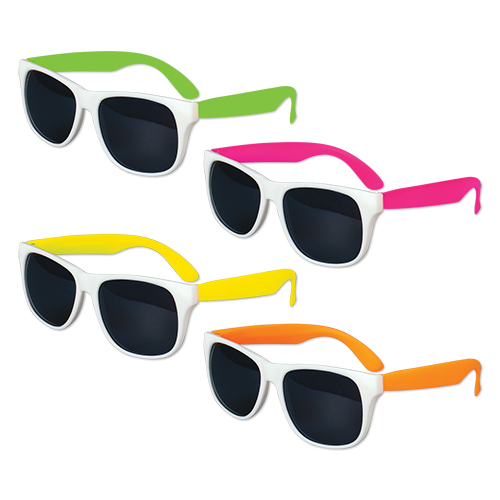 Picture of Kids White Frame Classic Neon Sunglasses
