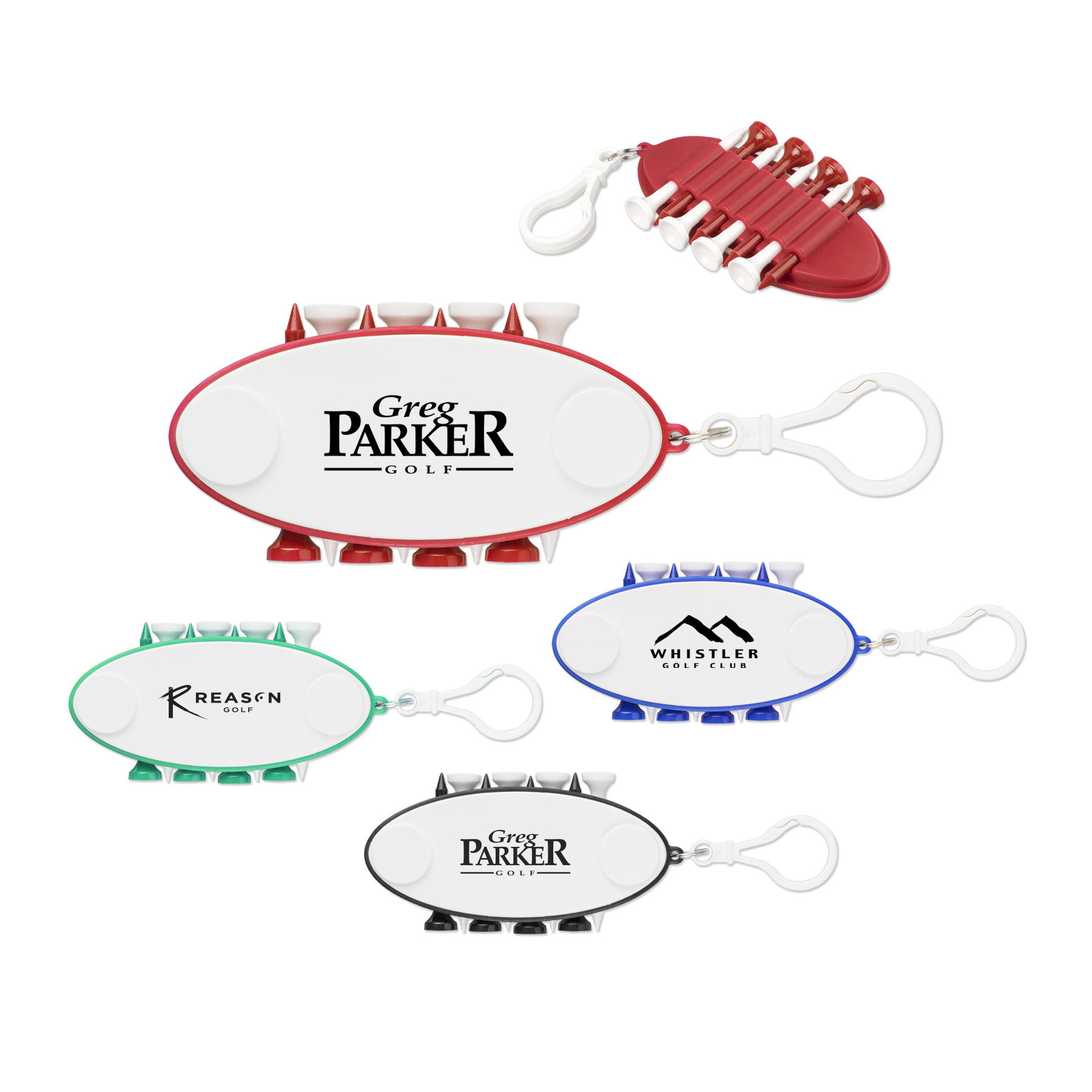 Picture of 10 Piece Golf Tee Set Keychain