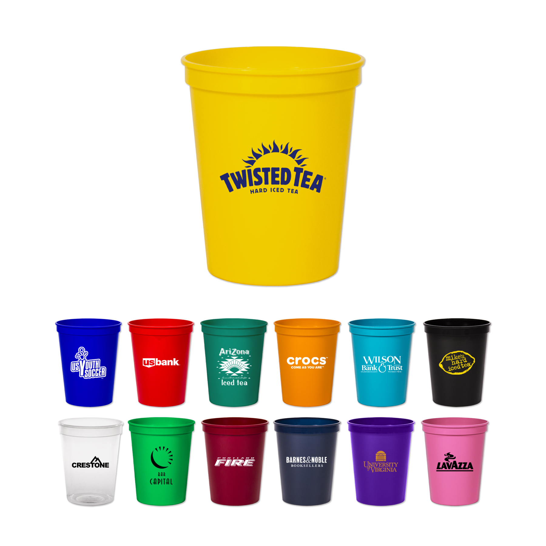 Picture of 16 Oz. Smooth Colored Stadium Souvenir Cup
