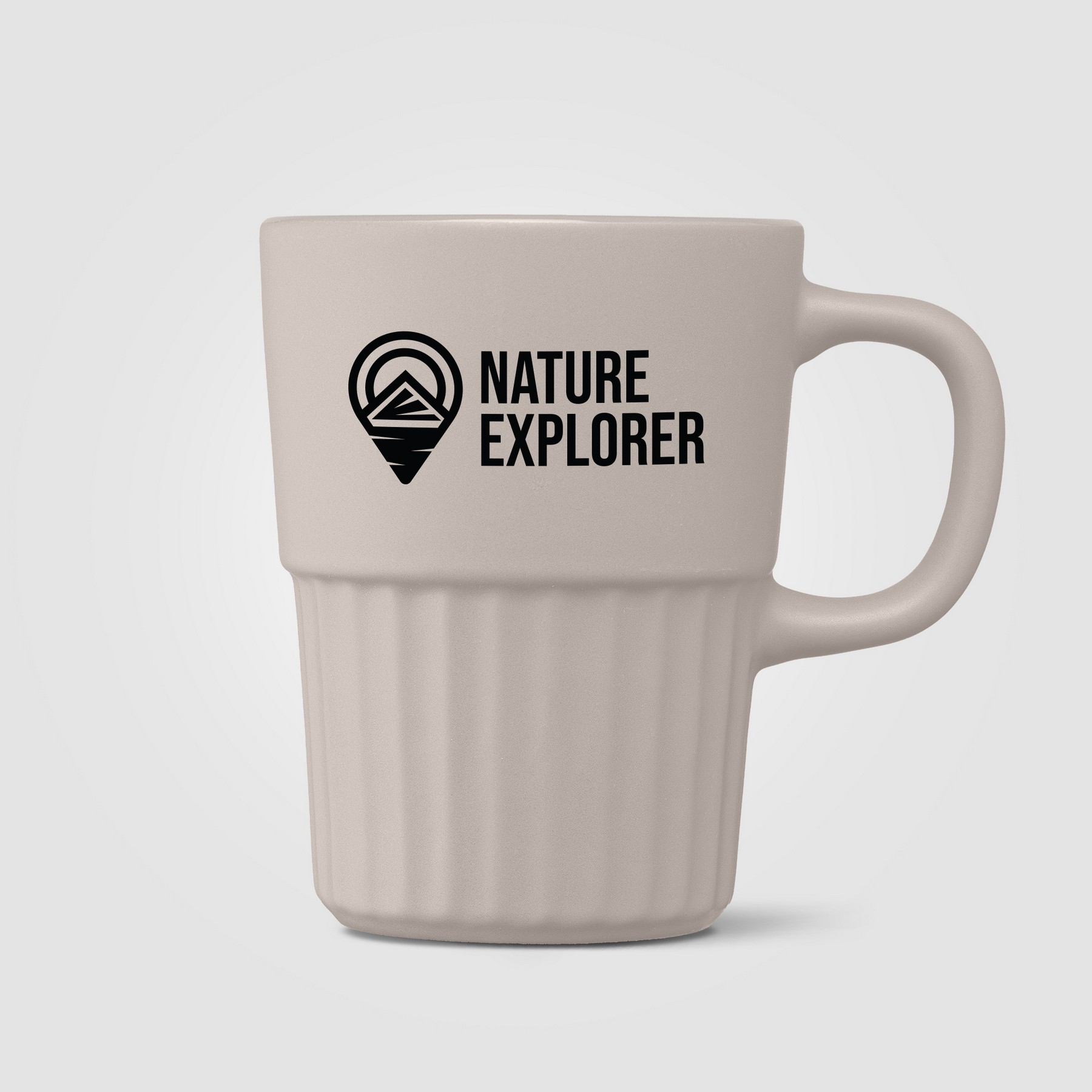 Picture of Majesty Ceramic Matte Finish Fluted Mug - 15oz