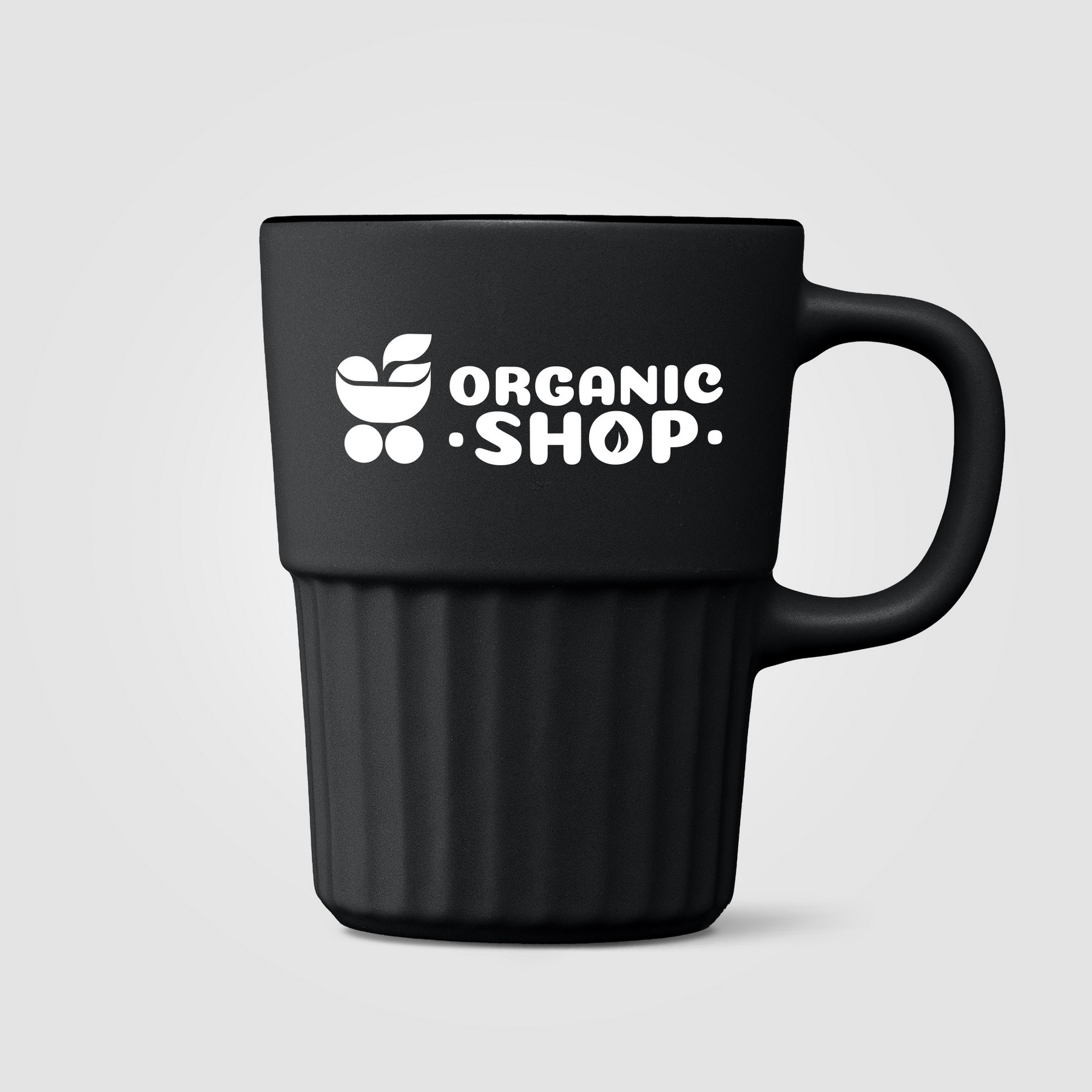 Picture of Majesty Ceramic Matte Finish Fluted Mug - 15oz