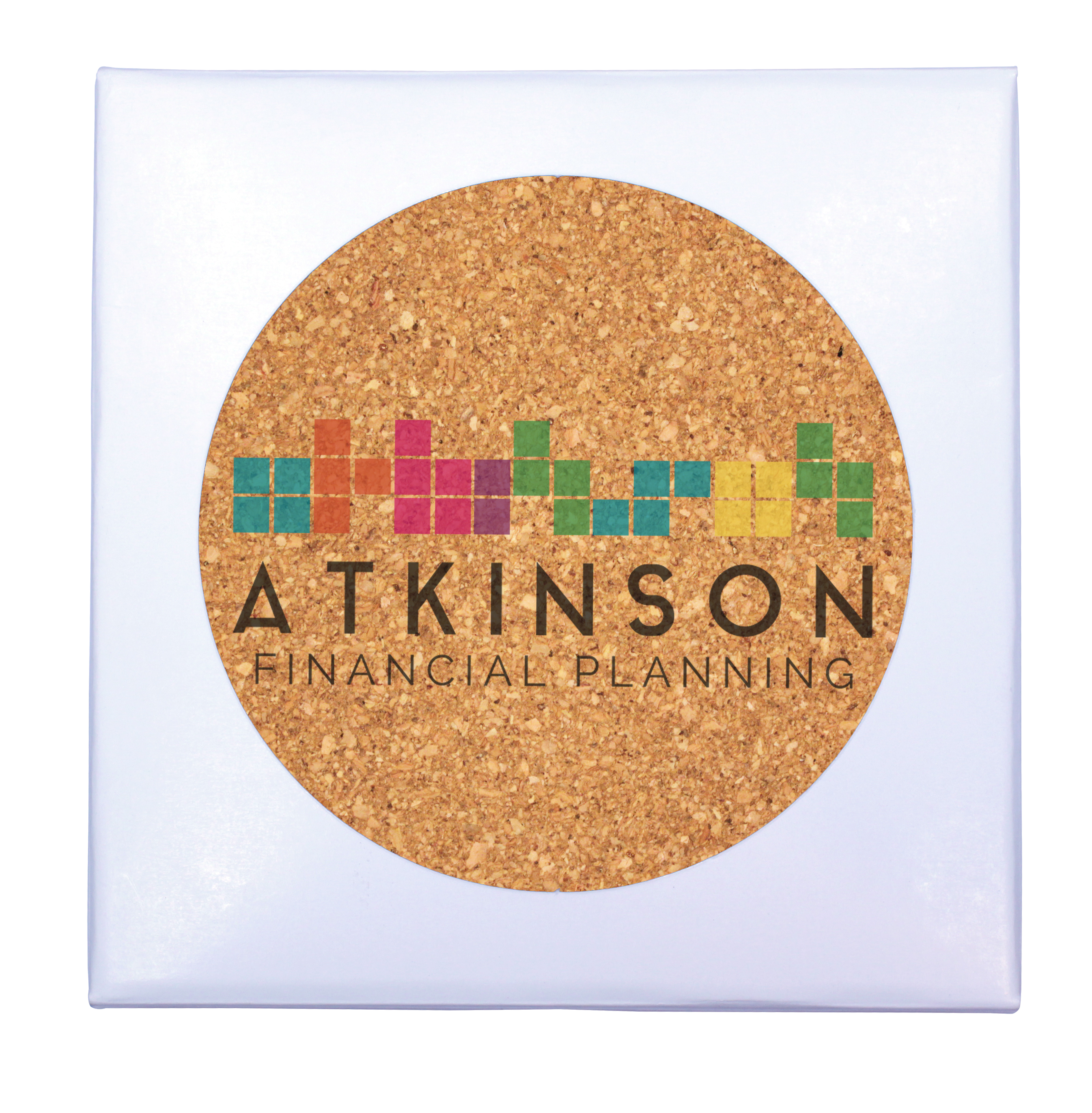 Picture of Deluxe Cork Coaster, Pack of 4, Full Color Digital