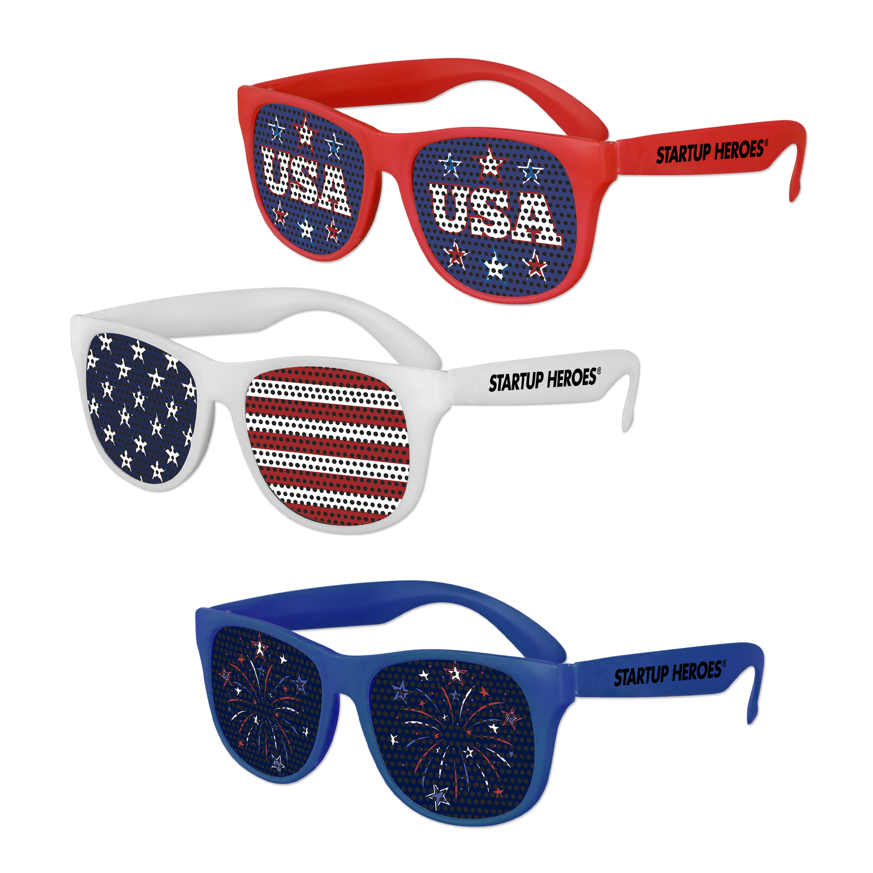 Picture of USA Patriotic Art Pinhole Sunglasses
