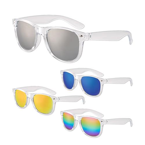 Picture of Clear Iconic Frame Mirror Lens Sunglasses