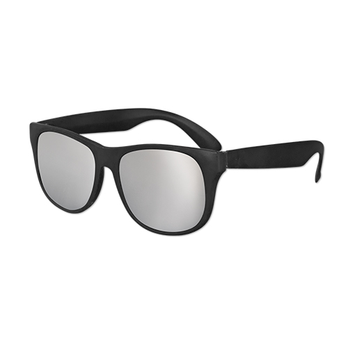 Picture of Classic Black Frame Mirror Lens Sunglasses