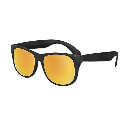 Picture of Classic Black Frame Mirror Lens Sunglasses