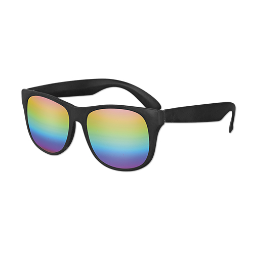 Picture of Classic Black Frame Mirror Lens Sunglasses