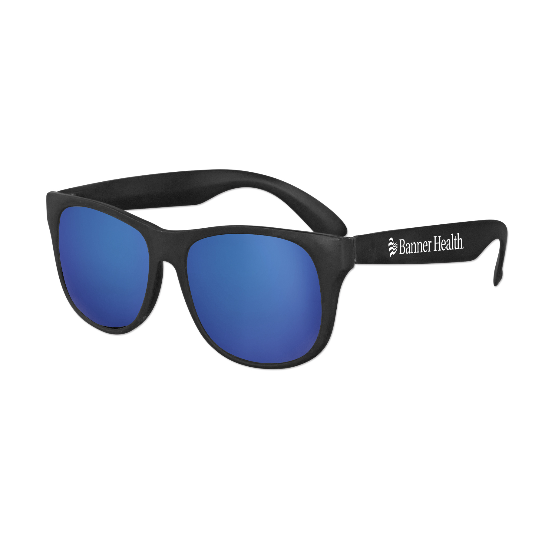 Picture of Classic Black Frame Mirror Lens Sunglasses
