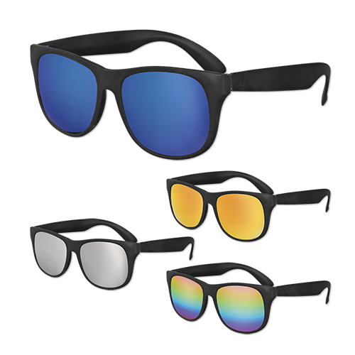 Picture of Classic Black Frame Mirror Lens Sunglasses