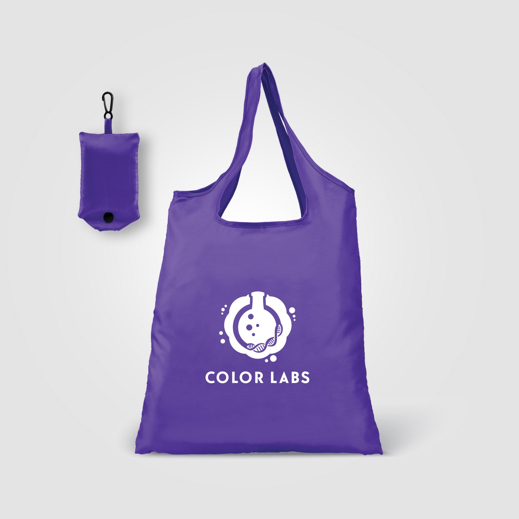 Picture of Santorini - Foldaway Shopping Tote Bag - 210D Polyester