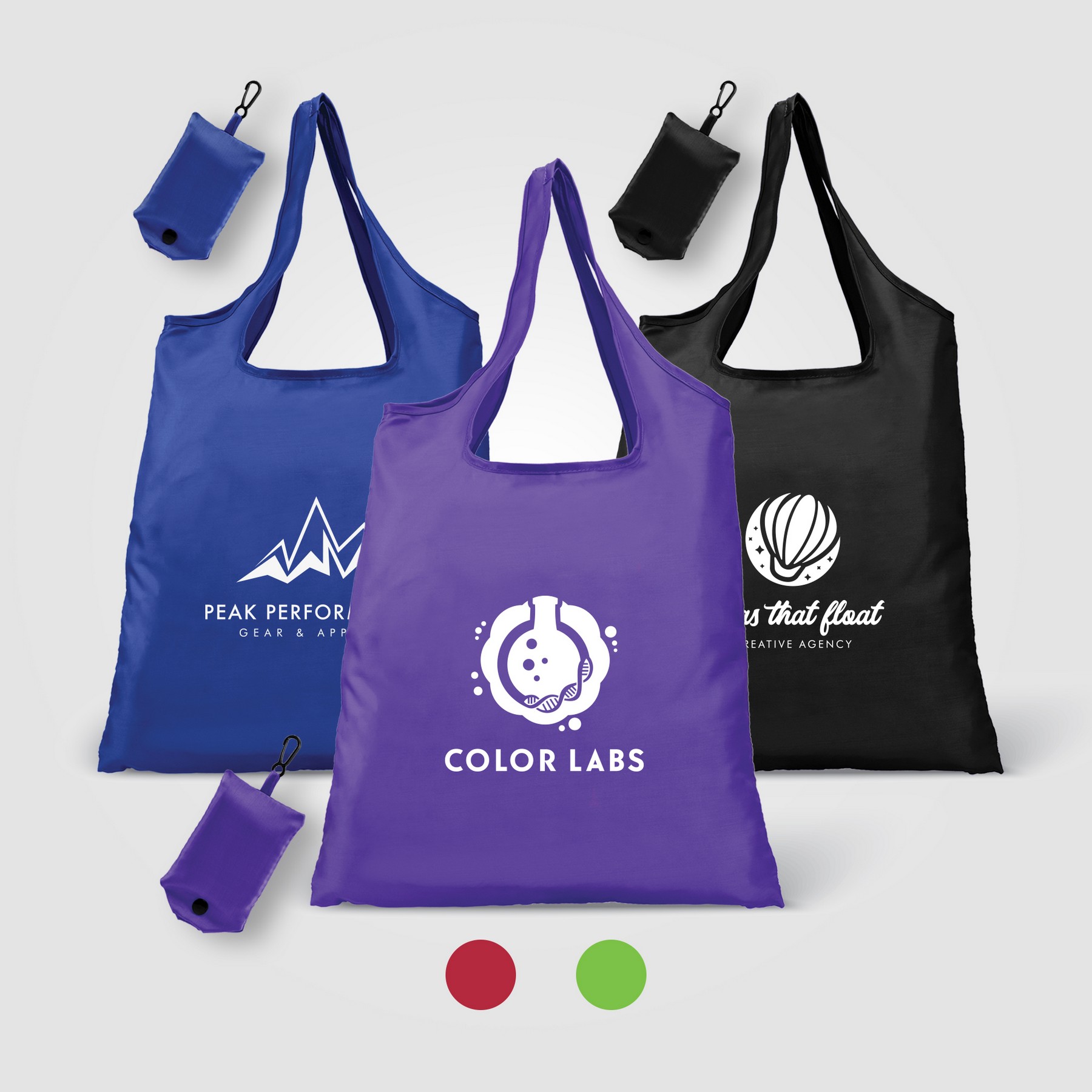 Picture of Santorini - Foldaway Shopping Tote Bag - 210D Polyester
