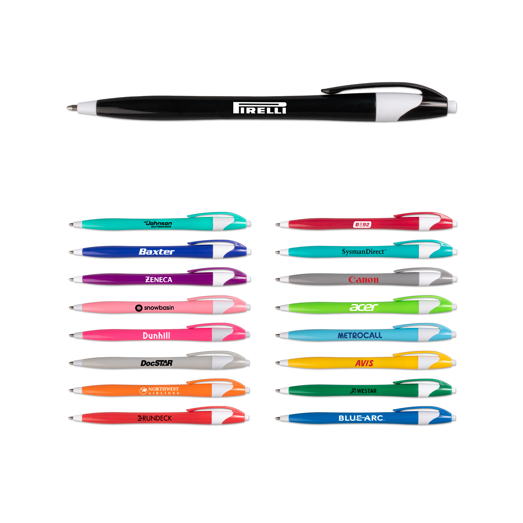 Picture of Colored Honesty Pen w/White Accents