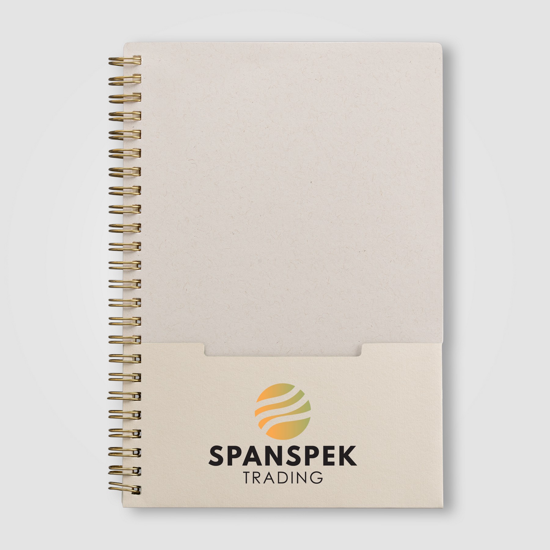 Picture of Lino FSC Paper Spiral Binding Vertical Pocket Notebook - A5