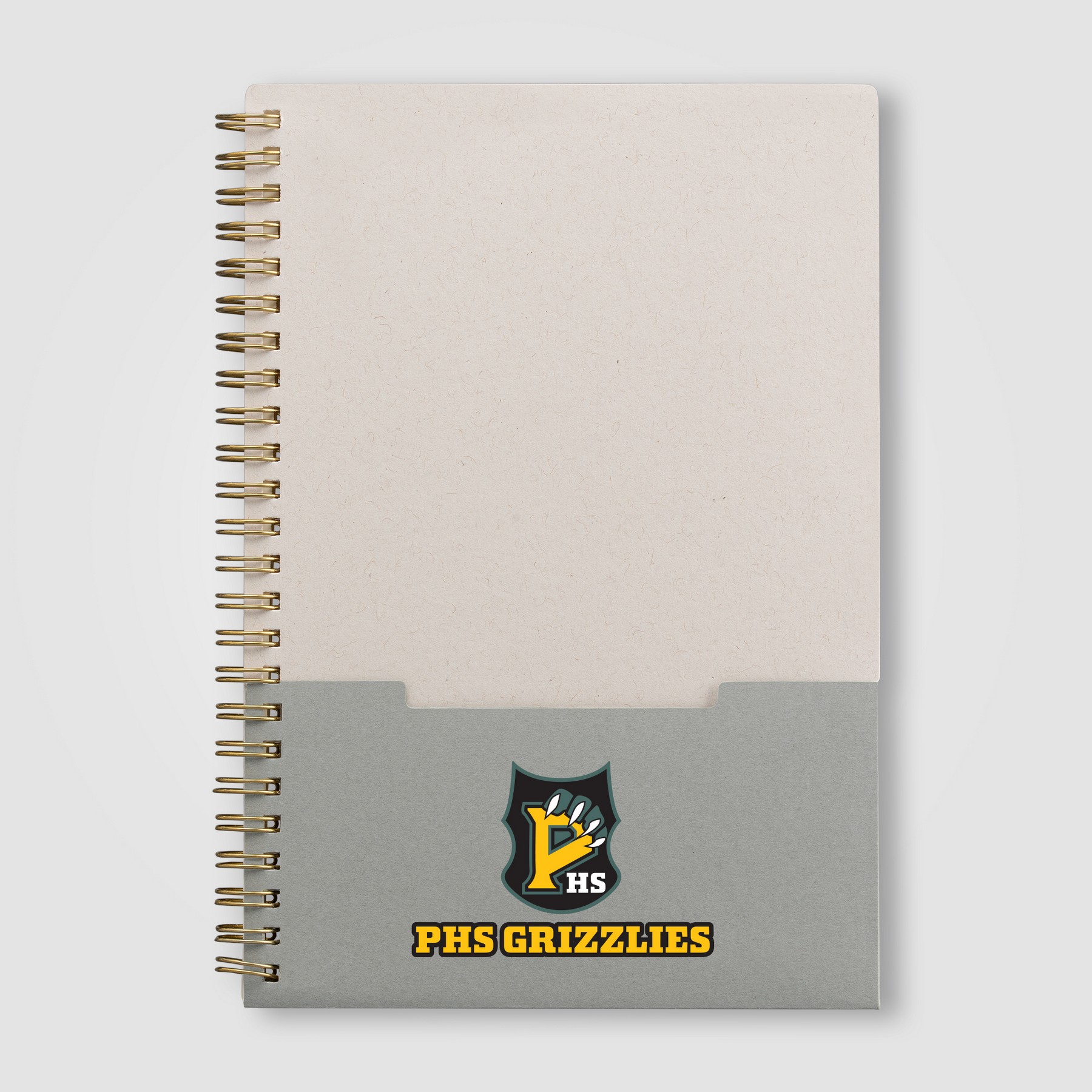 Picture of Lino FSC Paper Spiral Binding Vertical Pocket Notebook - A5