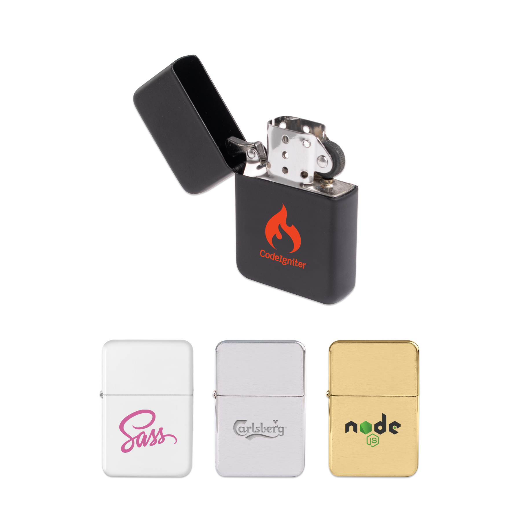 Picture of Oil Flip Top Wick Style Lighter (Without Oil)