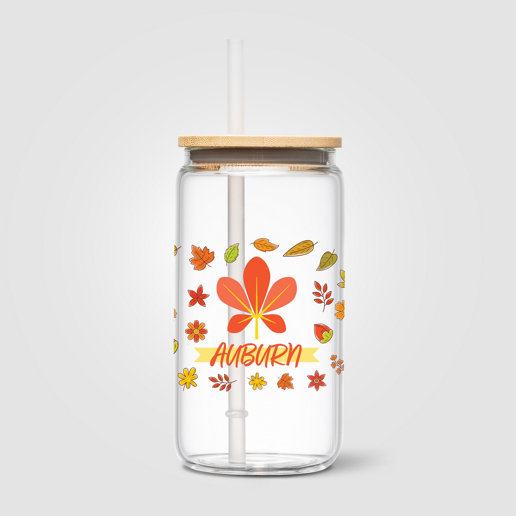 Picture of C?diz Glass Bamboo Lid Tumbler - 17 oz.