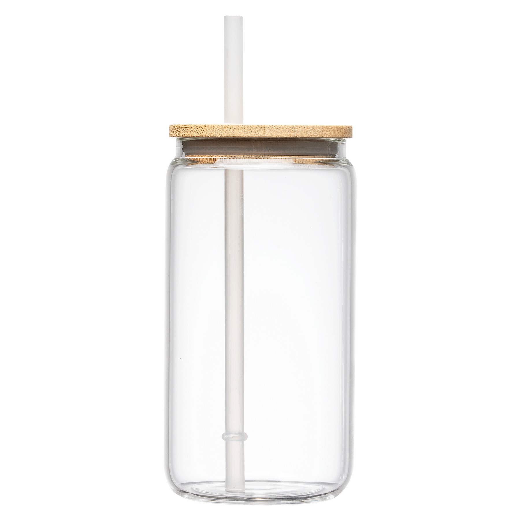Picture of C?diz Glass Bamboo Lid Tumbler - 17 oz.