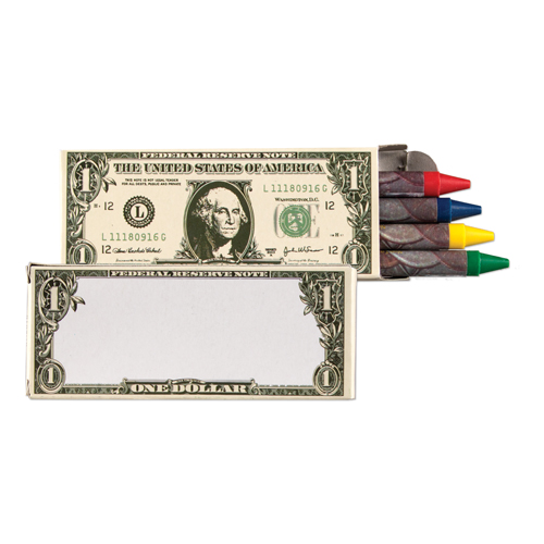 Picture of 4 Pack Money Crayons