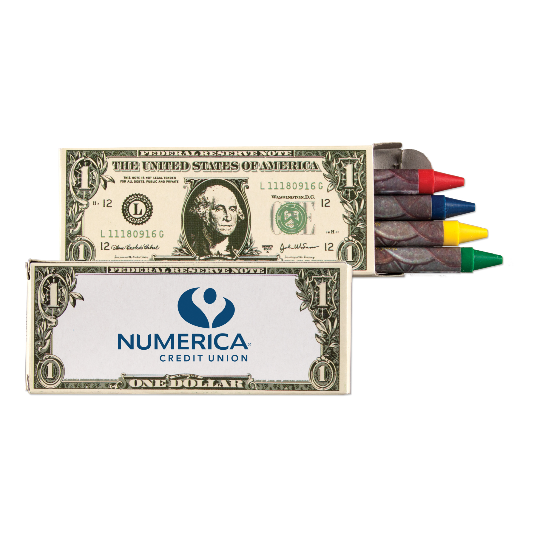 Picture of 4 Pack Money Crayons