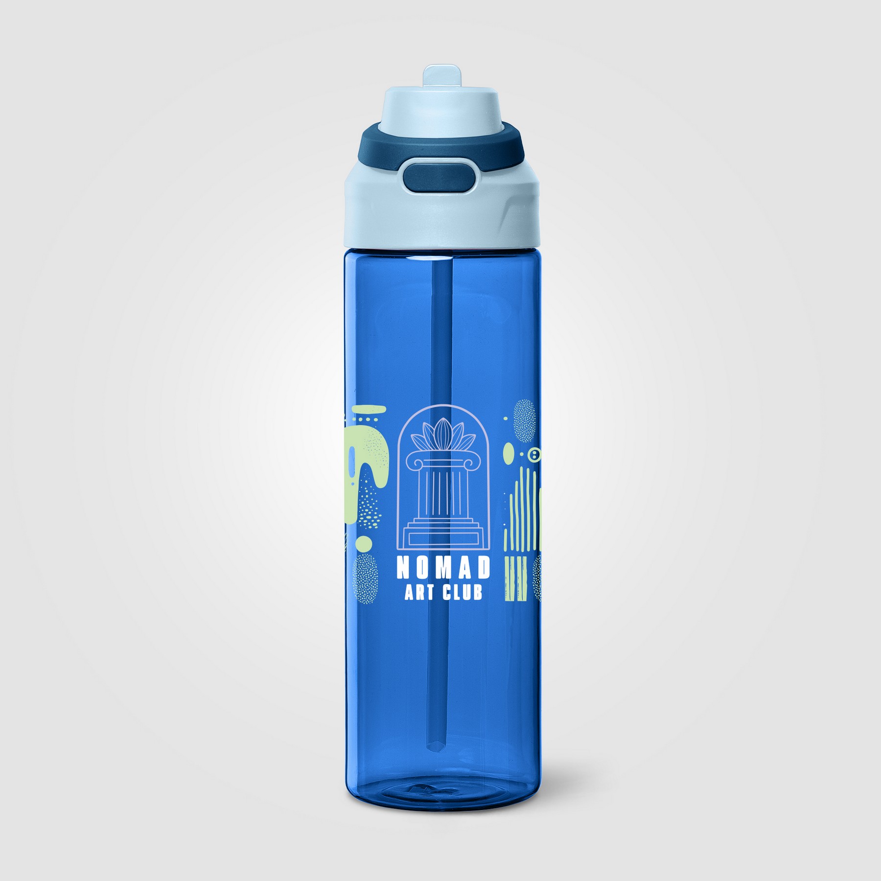 Picture of Lynk rPET Flip-Straw Single Wall Bottle - 28 oz.