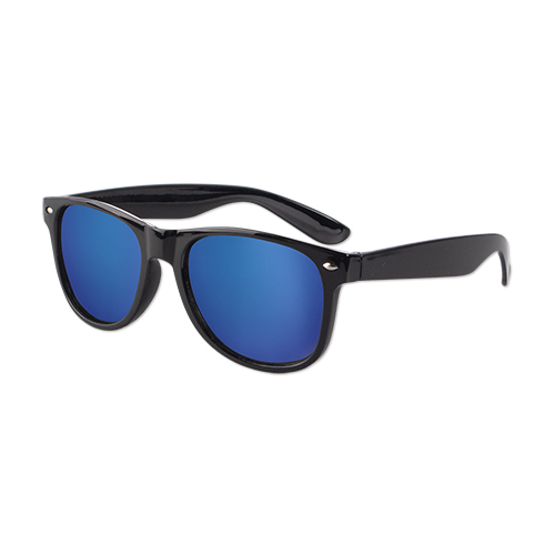 Picture of Iconic Black Frame w/Mirror Lens Sunglasses