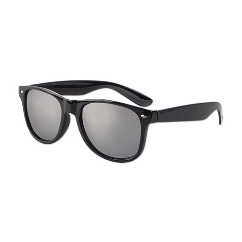 Picture of Iconic Black Frame w/Mirror Lens Sunglasses