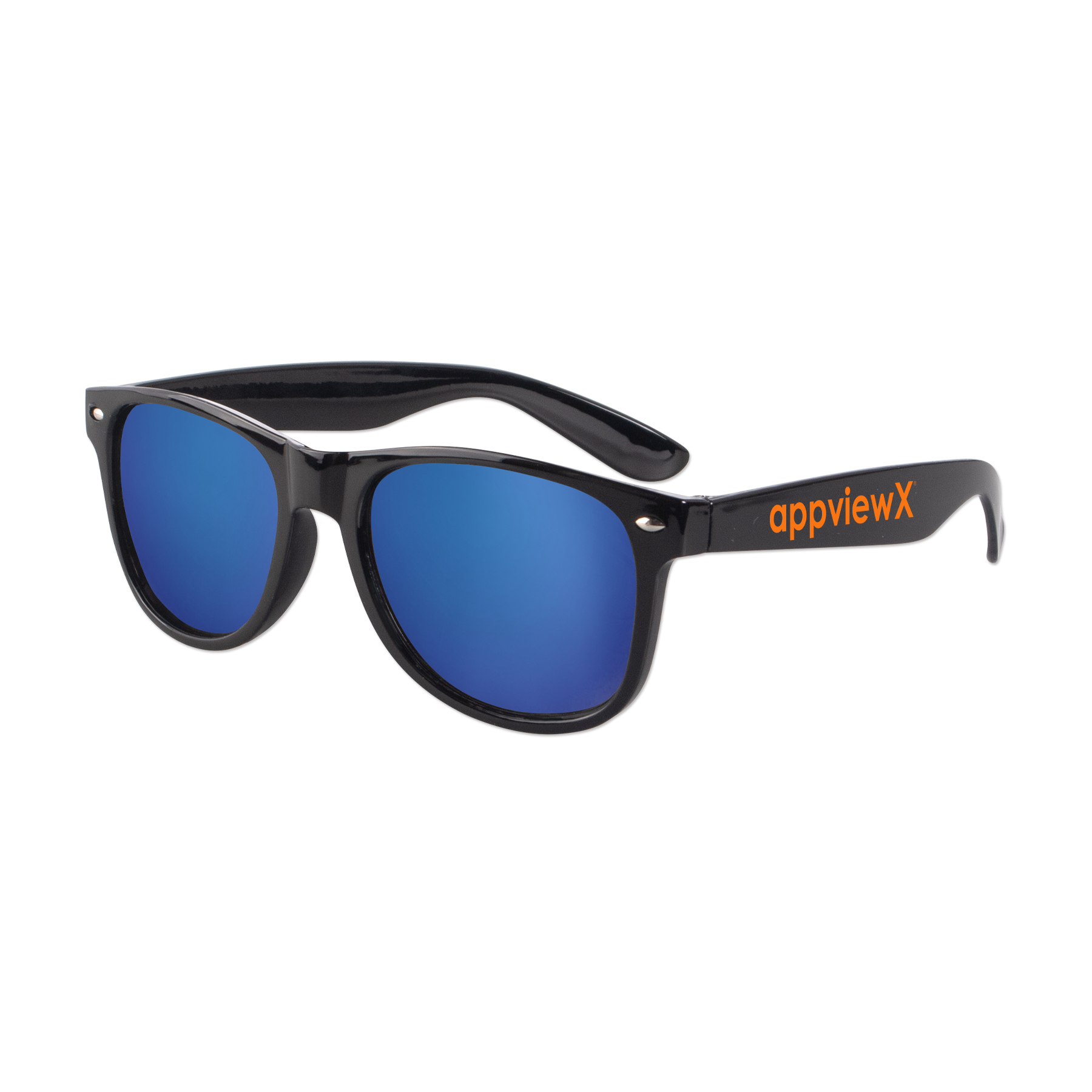 Picture of Iconic Black Frame w/Mirror Lens Sunglasses