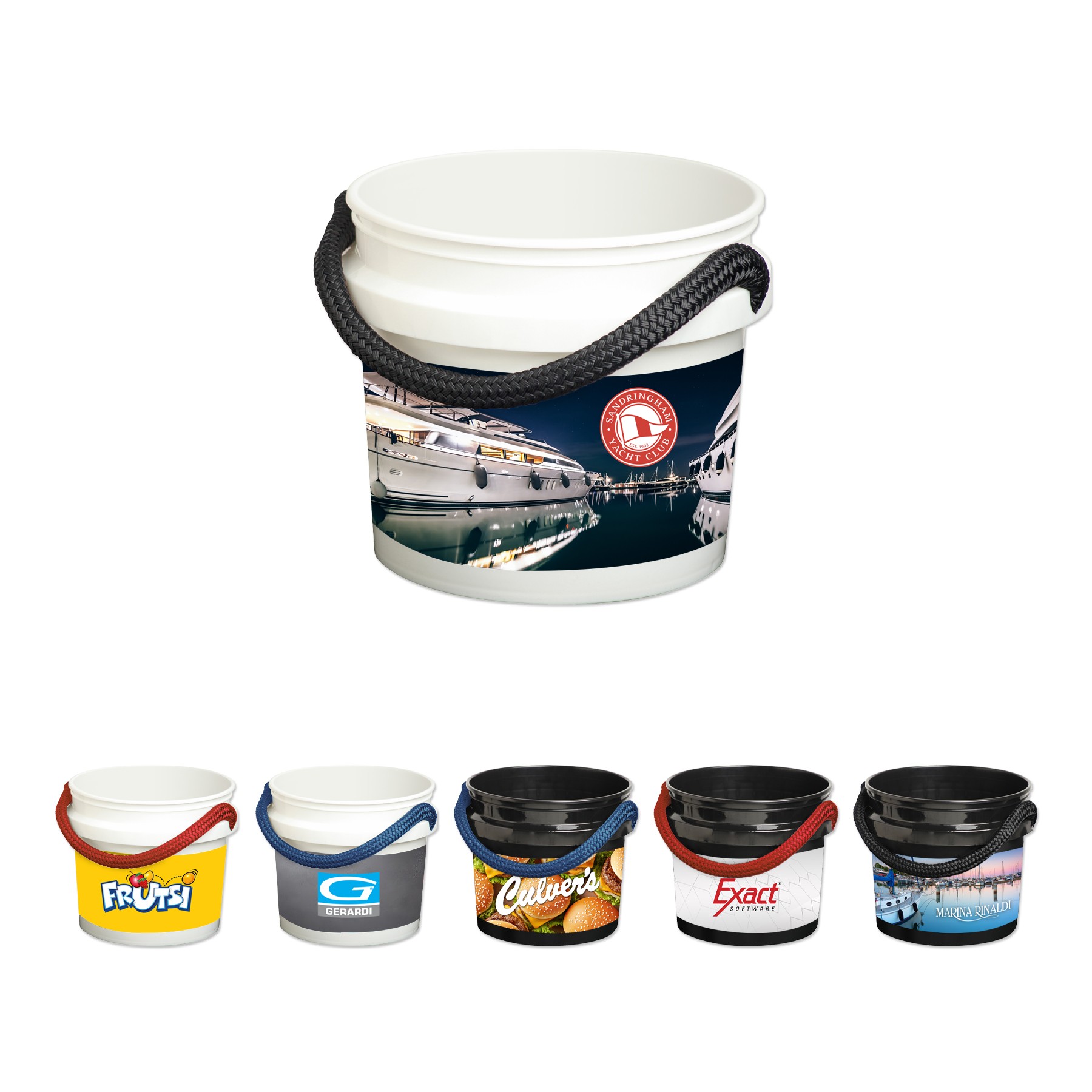 Picture of 3.5 Gallon Custom Rope Handle Bucket