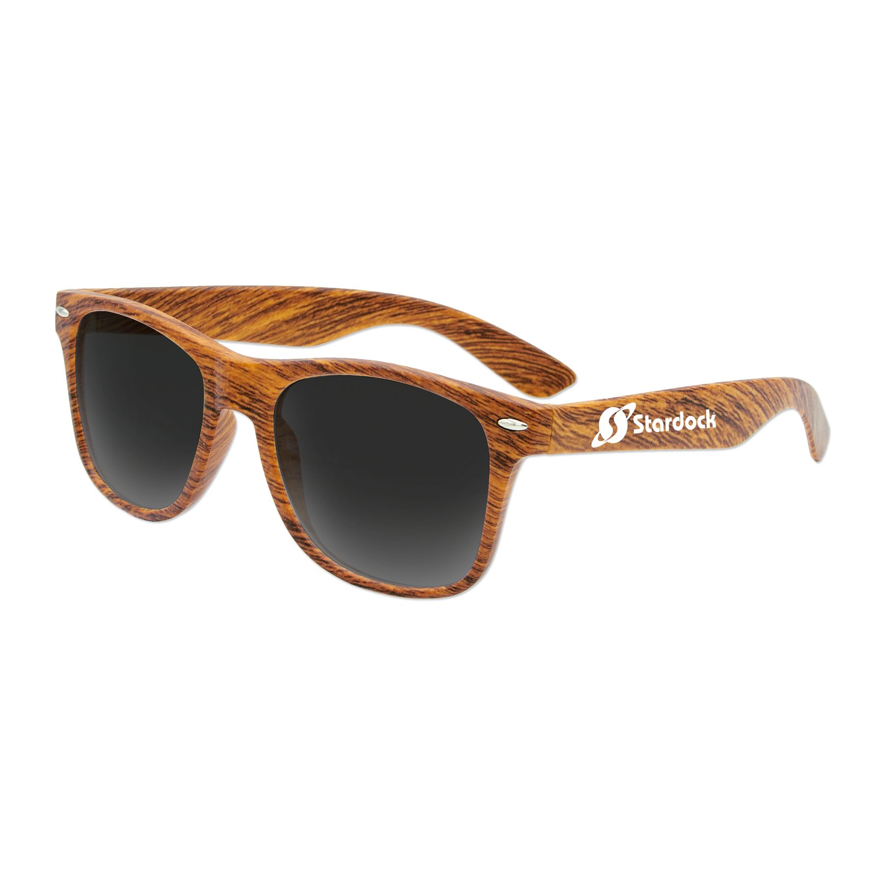 Picture of Polarized Iconic "Wood Grain" Sunglasses