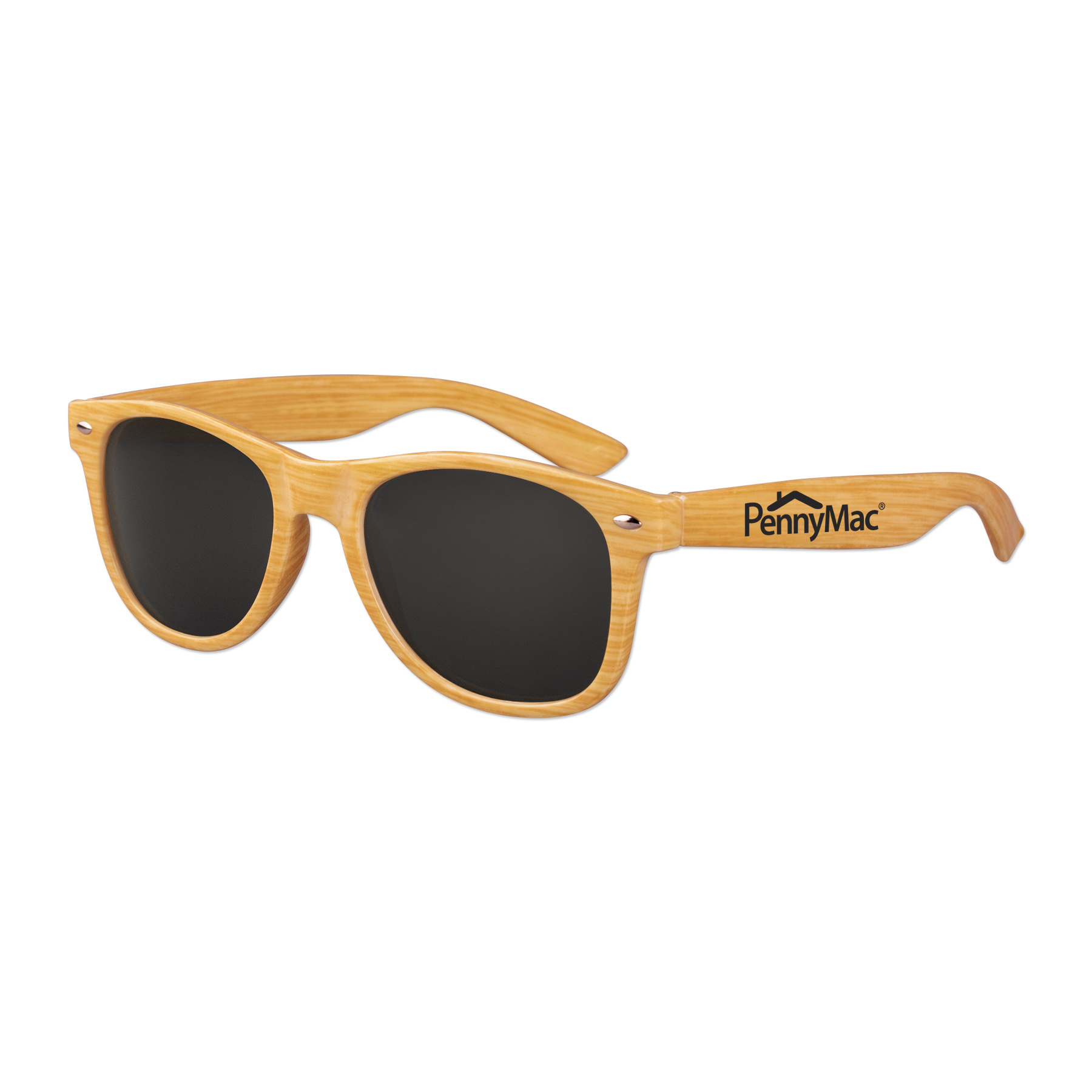 Picture of Polarized Iconic "Wood Grain" Sunglasses