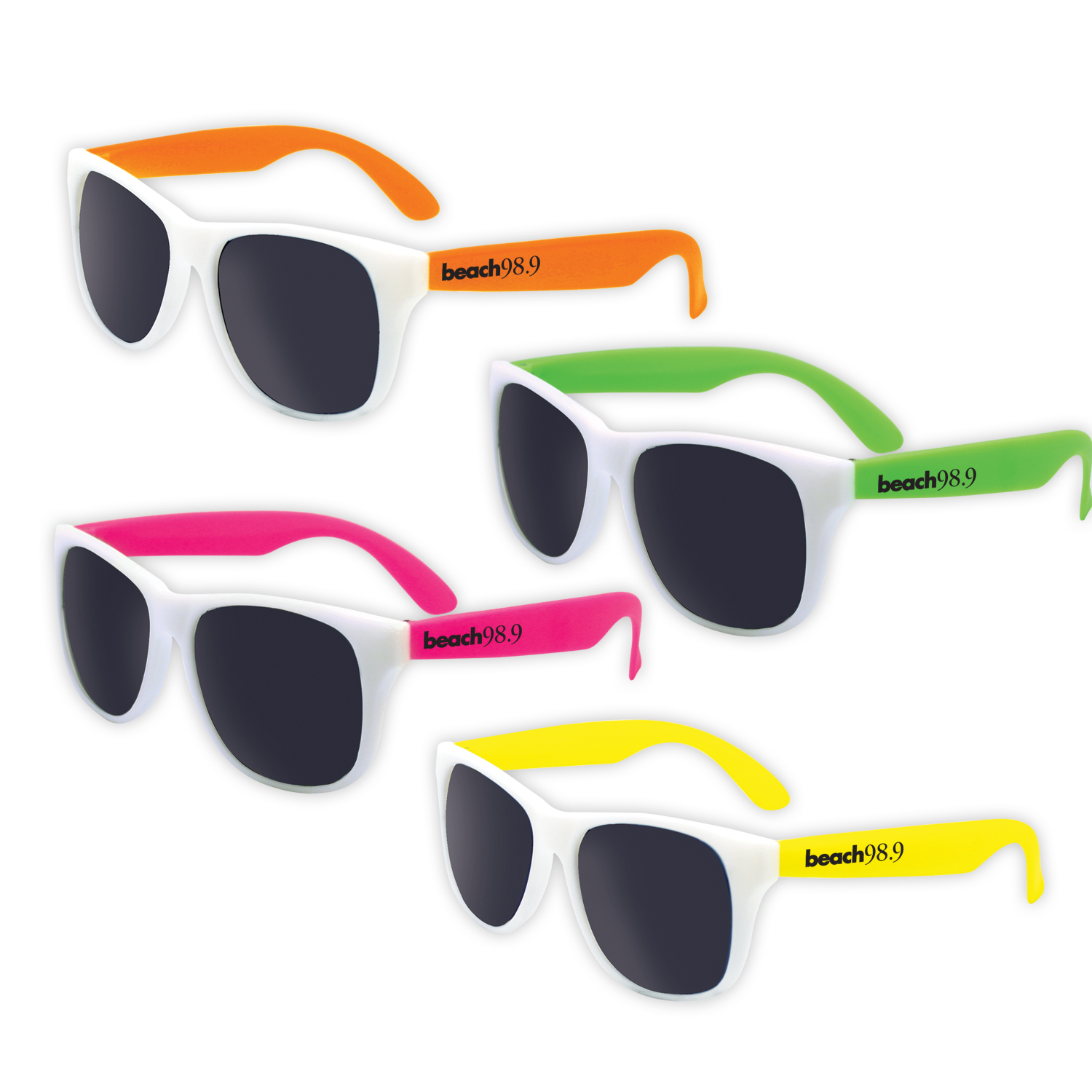 Picture of White Frame Classic Sunglasses