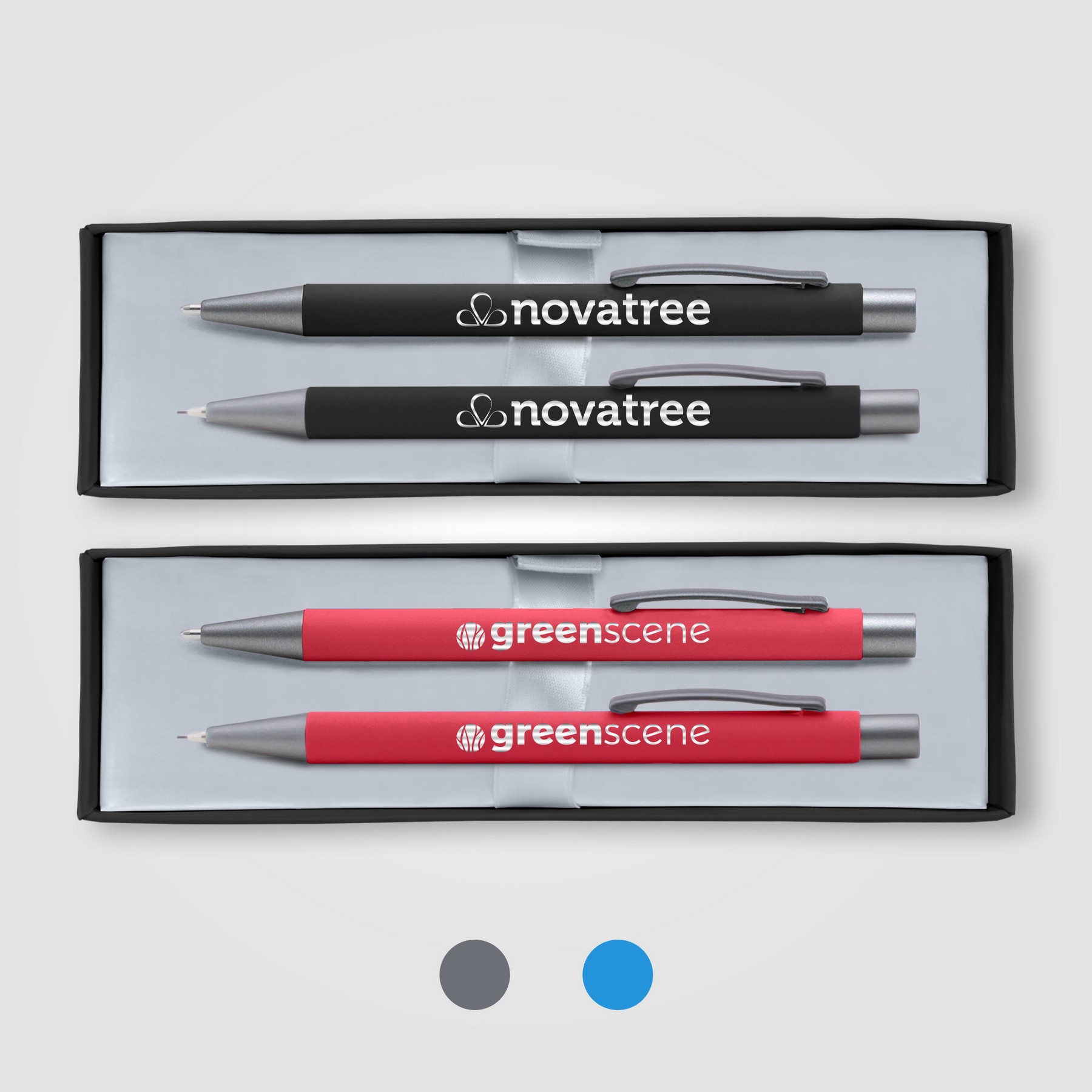 Picture of Bowie Pen & Pencil Gift Set - Laser