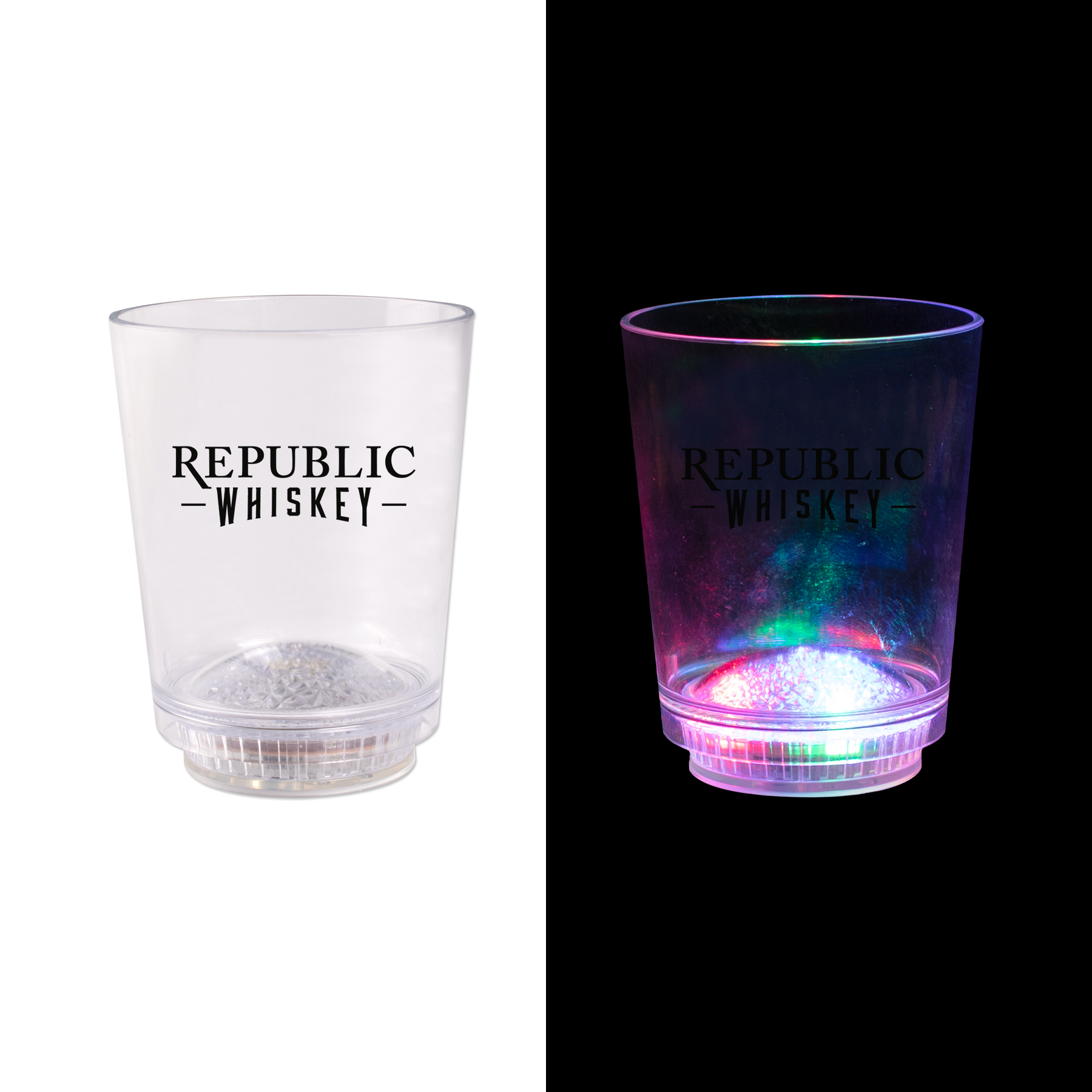 Picture of 12 Oz. 3 Light Plastic Rocks Cup