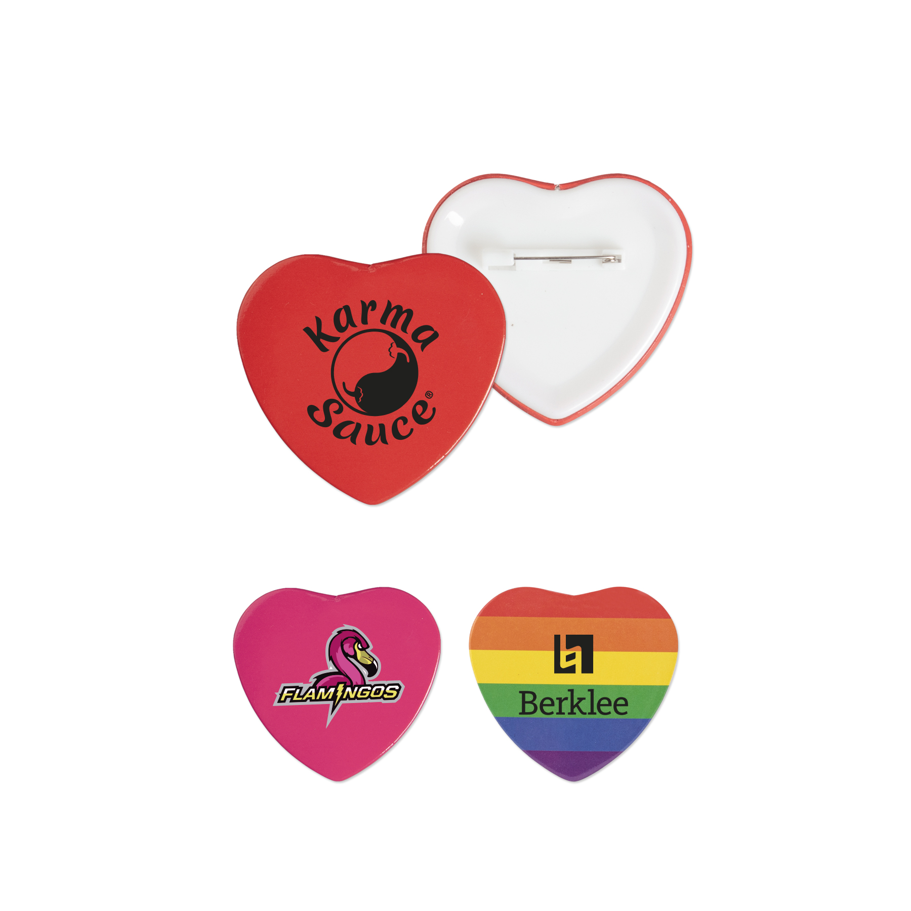Picture of 2" Heart Button
