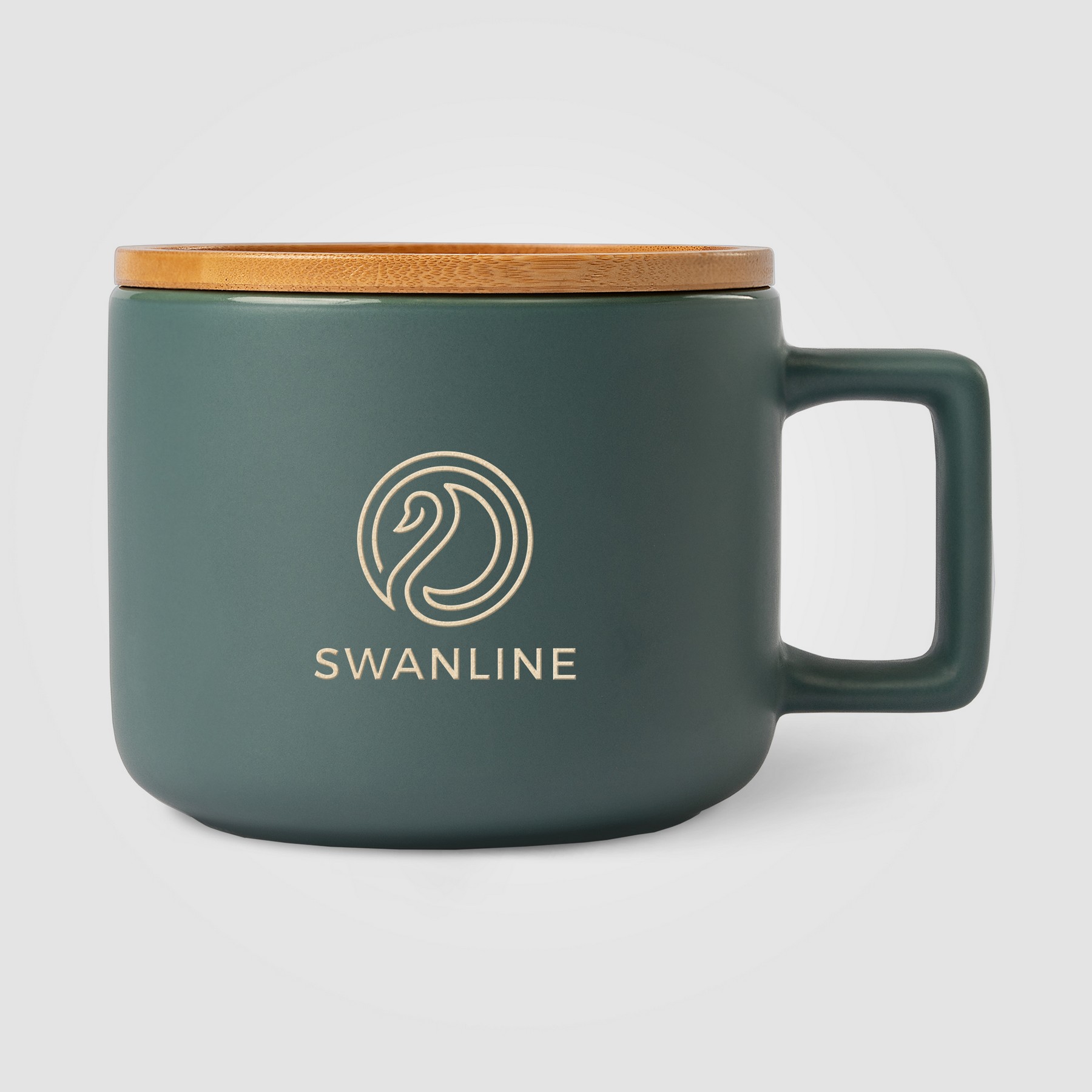 Picture of Caf? Virtuoso - 12 oz. Ceramic Mug with Bamboo Lid - Ceram-X