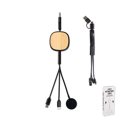 Picture of Multi Retractable Charging Cords w/Watch Charger