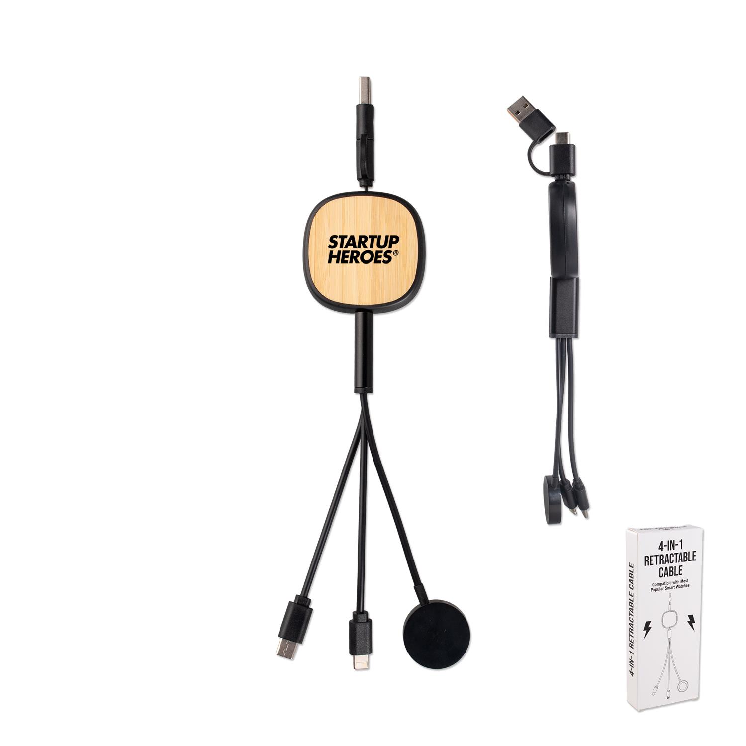 Picture of Multi Retractable Charging Cords w/Watch Charger
