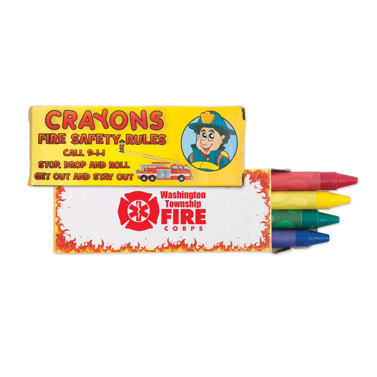 Picture of 4 Pack Fire Safety Crayons