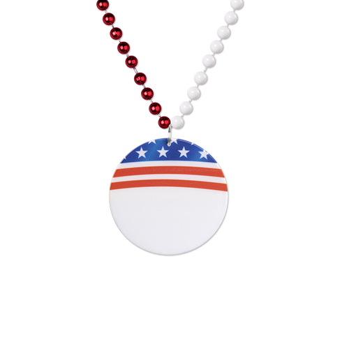 Picture of Patriotic Medallion Beads
