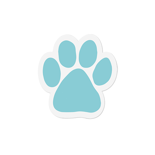 Picture of Paw Print Shaped Car Magnet