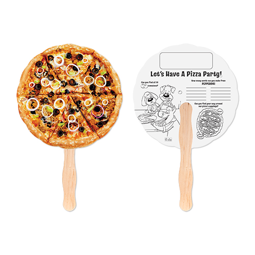 Picture of Pizza Shaped Hand Fan