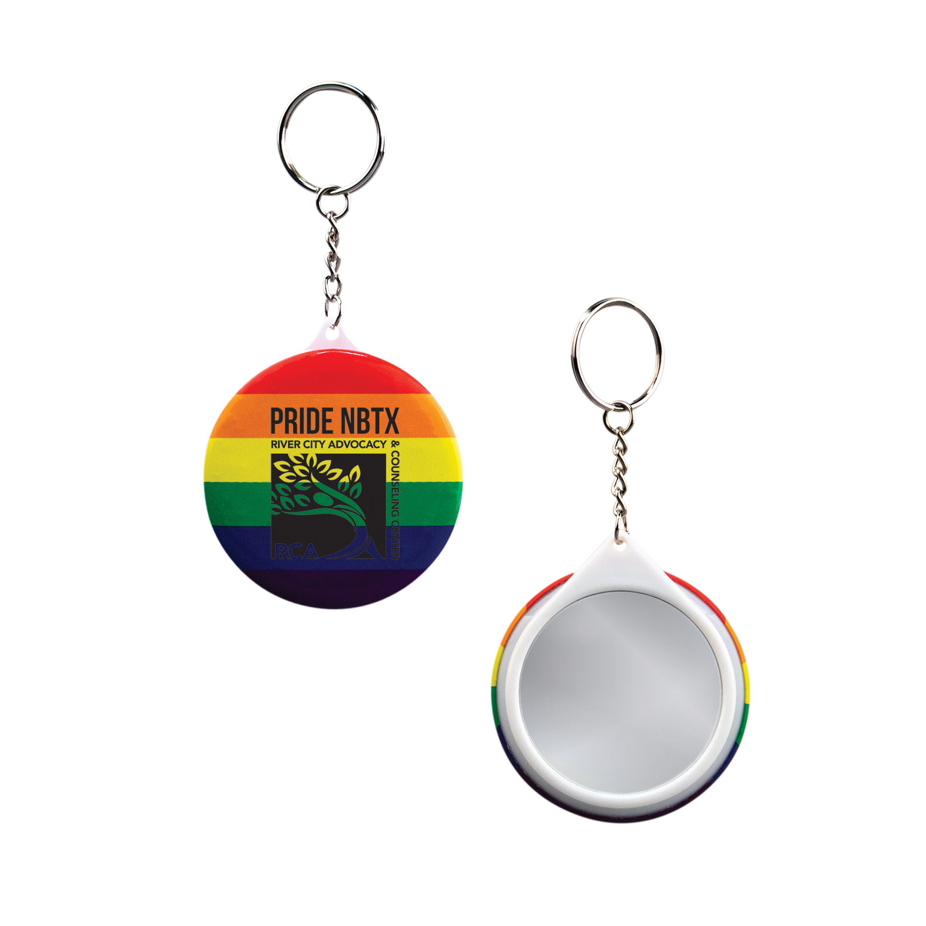 Picture of Pride Mirror Keychain