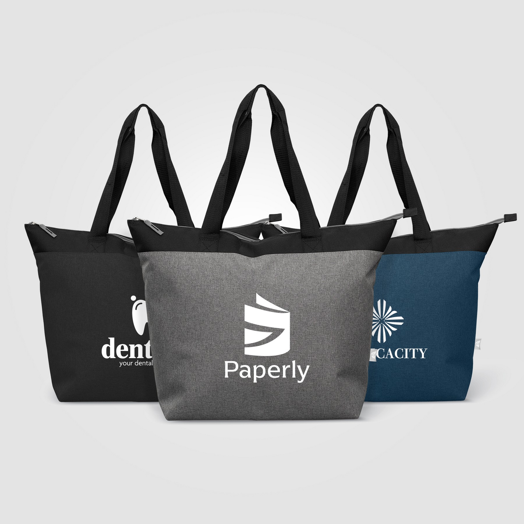Picture of Metropolis? 600D Recycled Polyester Zippered 44-can Cooler Tote Bag - 20L